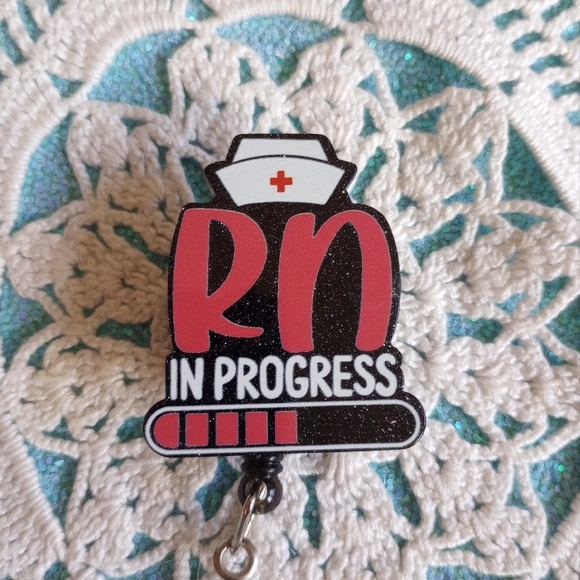 RN In Progress Nurse Badge Reel - Picture 6 of 6